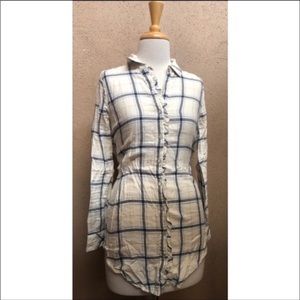 New Aerie Flannel Long Shirt XXS